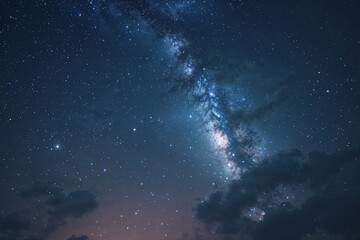 Stunning Night Sky Filled with Celestial Dust and Cosmic Elements