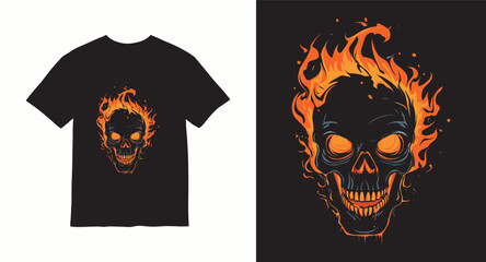 Graffiti skull graphic vector t-shirt design