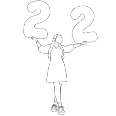 Simple birthday woman icon design with flat style, can be used as birthday editing tool symbol.