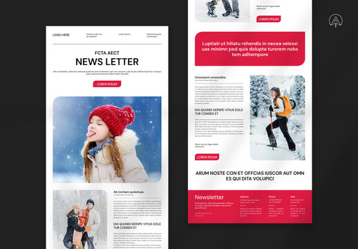 Winter News Letter Template