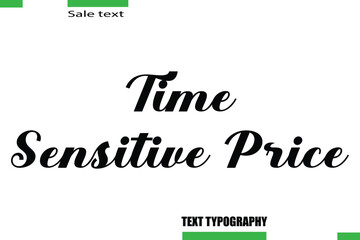 Time-Sensitive Price Vector Typography Text Illustration For Special Offer Banner