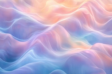 Obraz premium Serene Pastel Dreamscapes Unfolding In Soft, Ethereal Waves Of Light And Color