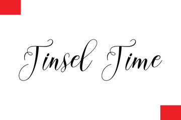 Tinsel TimeTypography Christmas Text