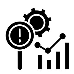 Quantitative Risk Analysis  Icon Element For Design	
