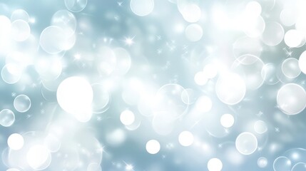 Soft Glowing White Bokeh Effect Abstract Background Design