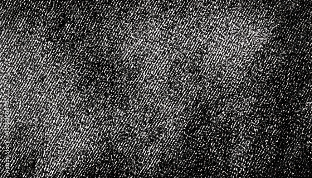 Poster dark textured diagonal pattern of black denim fabric with high contrast light reflections for backgr