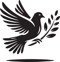 bird, feather, flying, freedom, dove, pigeon, animal, symbol, vector, peace
