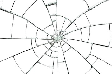 Obraz premium A cracked glass texture
