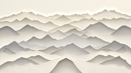 Obraz premium Layered Paper Cut Design Creating Depth and Shadow Effects