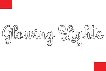  Glowing Lights Typography Christmas Text