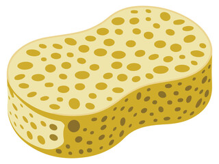 Body Sponge Hygiene, Cleanliness, and Self-Care Concept