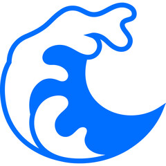 sea wave icon vector