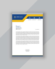 Modern letterhead template for business