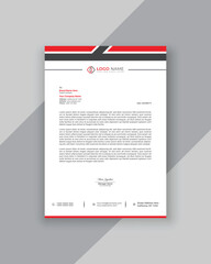 Modern letterhead design template