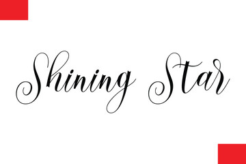 Shining Star Typography Christmas Text