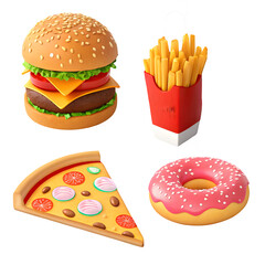 burger and fries