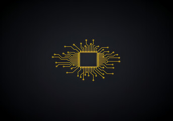 Fototapeta premium gold medal on blue background