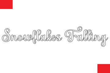  Snowflakes Falling Typography Christmas Text