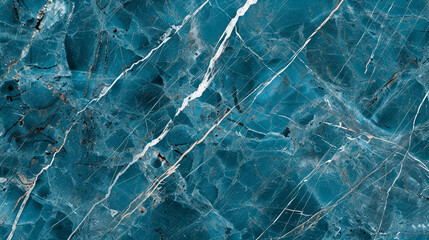Naklejka premium Peacock Blue marble, rich teal base with intricate white veining, vibrant and bold for statement designs