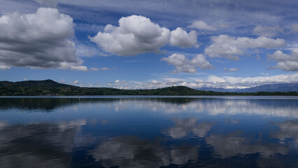 The lake of Viverone, province of Turin, Italy