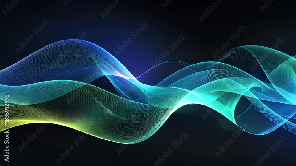 Poster futuristic abstract design bright blue light streaks in motion create dynamic backgrounds, evoking e