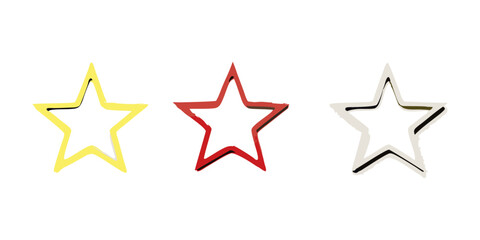 Fototapeta premium Star Rating Icons - Colorful Outline Design