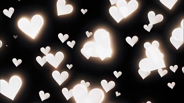 Floating Hearts Dance! A Magical Glow of Love