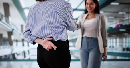 Deceitful Businesswoman Caught Lying While Shaking Hands
