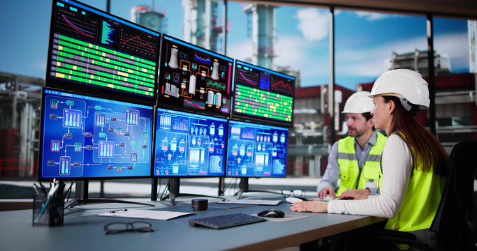 Analyzing operations at oil and gas chemical plant