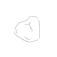 hand drawn rock sketch