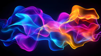 High-saturation gradient animated light effect background image