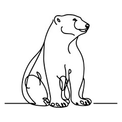 Obraz premium polar bear vector illustration