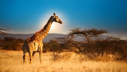 Fototapeta premium giraffe in africa