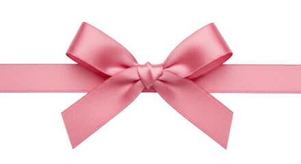 A Piece of Pink Grosgrain Ribbon Tied in a Neat Bow