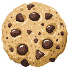 Cookies with Crumbs Icon Cartoon Vector Illustration on White Background