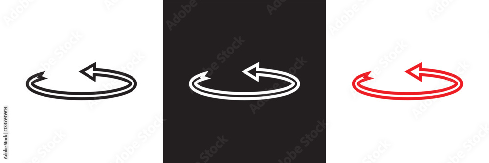Poster circle arrow icon . circular arrow icon. repeat and reload icon. vector illustration. isolated on wh