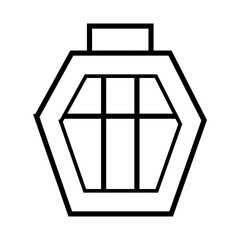 vector illustration of a cage