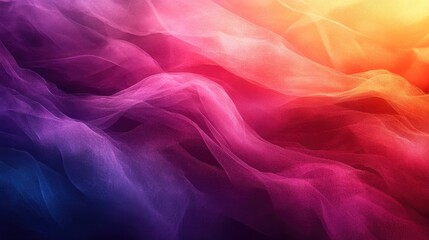 Obraz premium Vibrant colorful sheer fabric drapes