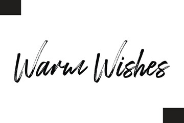 Stylish Cursive Typography Christmas Text  Warm Wishes
