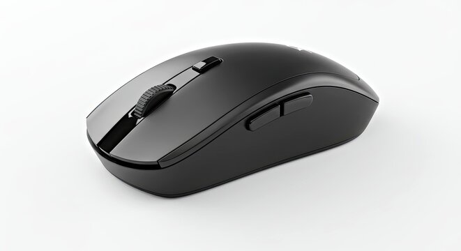 a sleek wireless mouse with an ergonomic design