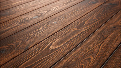 A close-up view of a wooden wall made of irregularly shaped planks arranged in a horizontal pattern