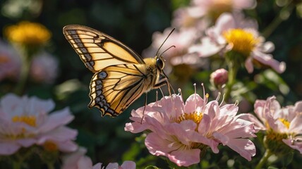Obraz premium butterfly on flower
