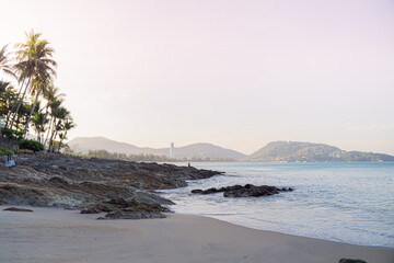 Beach Patong Phuket Thailand morning