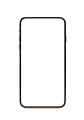 Smartphone with Blank White Screen &ndash; Perfect for Mockups & App Presentations