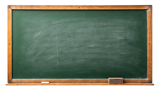 school blackboard isolated on white background PNG