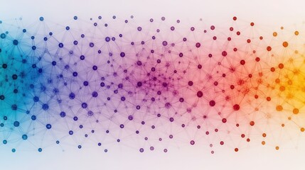 a digital ecosystem represented by interconnected nodes forming a structured business model network
