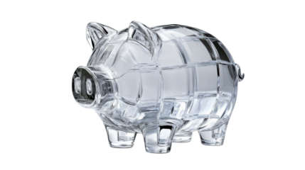 piggy saving bank isolated on white background