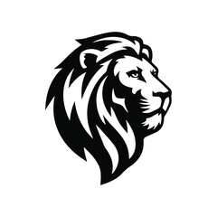 Fototapeta premium lion head silhouette