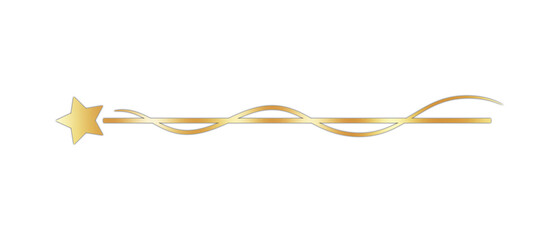 Classic, Elegant, and Glossy Bronze Text Divider – Isolated on White.