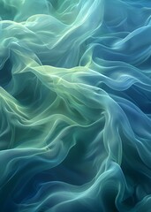 Obraz premium Green and blue gradient background. A vague abstract illustration